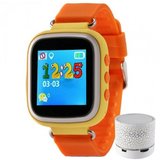 Ceas Smartwatch cu GPS Copii iUni Kid90, Telefon incorporat, Buton SOS, Bluetooth, LCD 1.44 Inch, Or